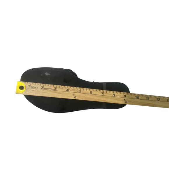 Seychelles Braided Slide Sandal Black Leather Size 6 Casual Made in Italy - Picture 10 of 13